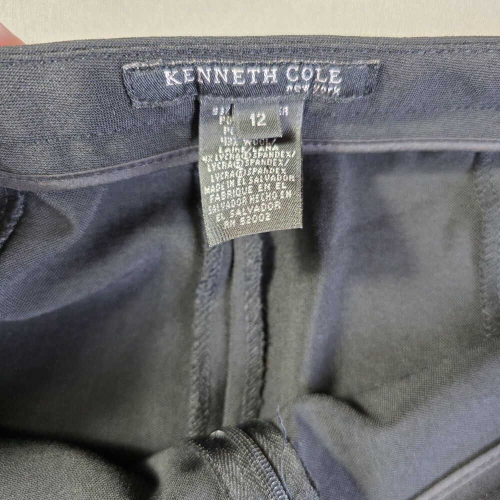 Kenneth Cole New York Dress Pants Womens Sz 12 Poly Wool Blend Front Zip Closure - Picture 5 of 7